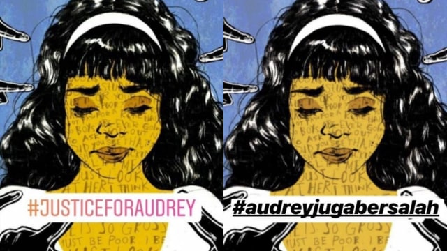 Setelah #JusticeforAudrey, kini tagar #audreyjugabersalah jadi trending di Twitter. (foto: Twitter)