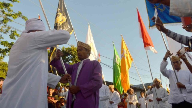 Ritual Paji Nyili-nyili pada perayaan Hari Jadi Tidore ke-911. (Foto: Faris Bobero/cermat)