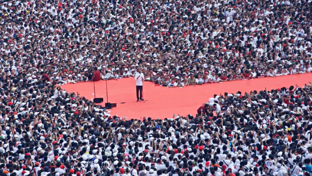 Kampanye Akbar, Konser Putih Bersatu, Pidato Jokowi