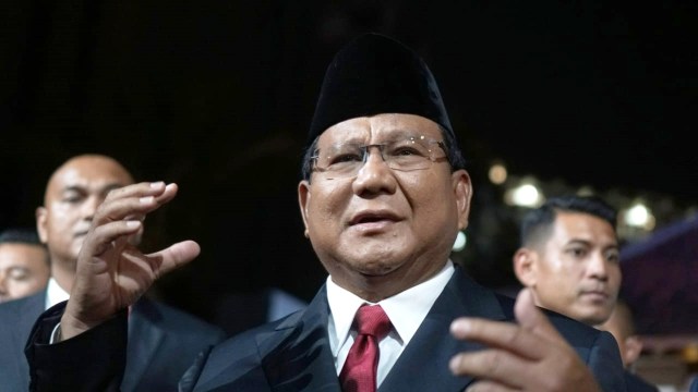Debat Pilpres ke V, Pemilu 2019, Prabowo Subianto, tiba di lokasi Debat