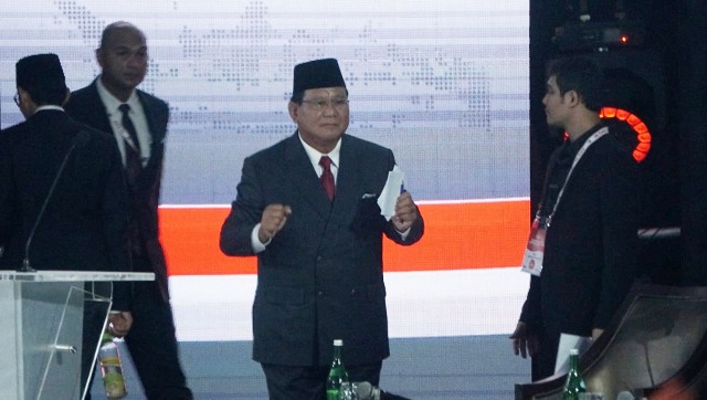 Debat Pilpres ke V, Pemilu 2019, Prabowo Subianto, Menyapa pendukung