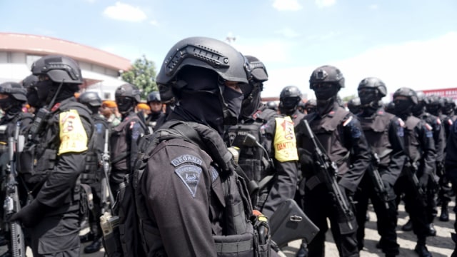 Apel Gabungan TNI dan Polri Persiapan Pemilu Serentak 2019