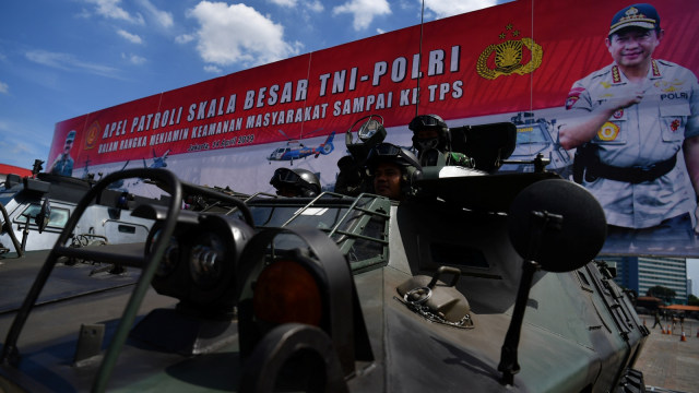 Apel Gabungan TNI dan Polri Persiapan Pemilu Serentak 2019