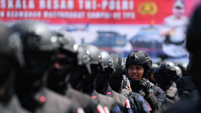 Apel Gabungan TNI dan Polri Persiapan Pemilu Serentak 2019