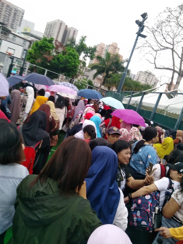 Antusiasme Warna Negara Indonesia, Pemilu 2019 di TPS Yuen Long, Hong Kong (NOT COVER)