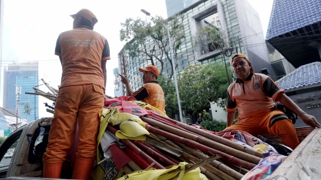 Penertiban Atribut Peraga Kampanye (APK), Menteng Jakarta Pusat