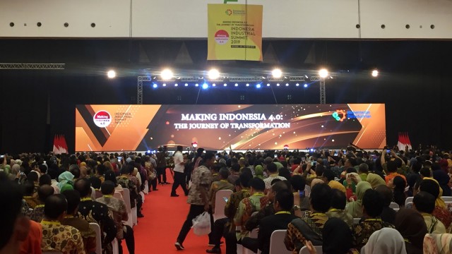 Pembukaan Indonesia Industrial Summit (IIS) 2019 di ICE BSD, Tangerang. Foto: Elsa Toruan/kumparan