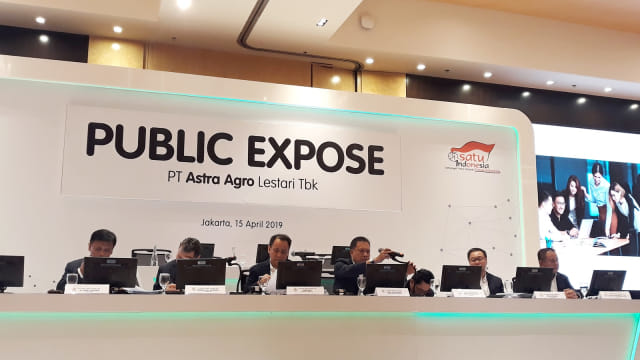 Konferensi pers RUPS PT Astra Agro Lestari Tbk Tahun 2018 di Menara Astra, Jakarta. Foto: Ema Fitriyani/kumparan