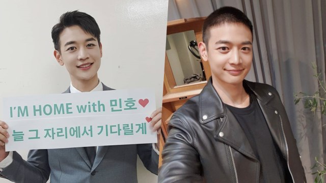 Minho SHINee resmi jalani wajib militer. Foto: Twitter/SHINee