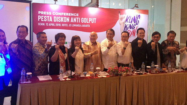 Konferensi pers KlingKing Fun, Pesta Diskon Anti Golput di Luwansa Hotel, Jakarta, Senin (14/4). Foto: Nurul Nur Azizah/kumparan