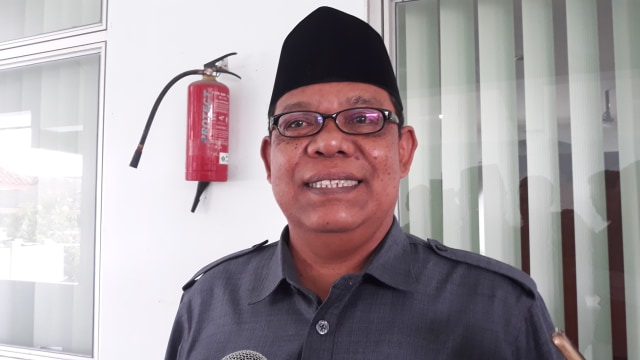 Kepala Kantor Wilayah Kemenag DIY, Edhi Gunawan, saat diwawancarai di Yogyakarta, Senin (15/4/2019). Foto: ken.