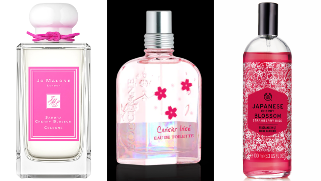 parfum dengan aroma cherry blossom. Foto: Jo Malone, L'Occitane, The Body Shop