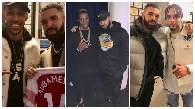 Bukti bahwa Kutukan Drake itu memang ada di sepak bola. Foto: Composite/Twitter & Instagram