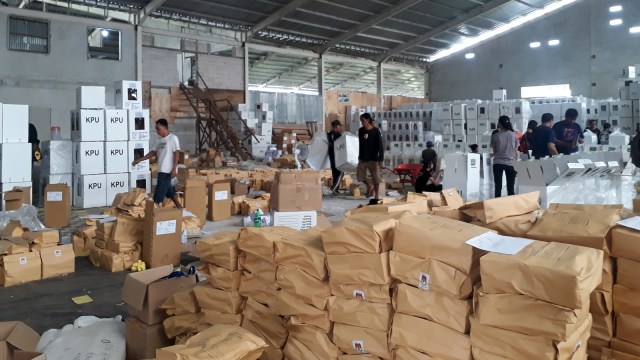 Gudang Logistik KPU Buleleng. Foto: Dok. Istimewa