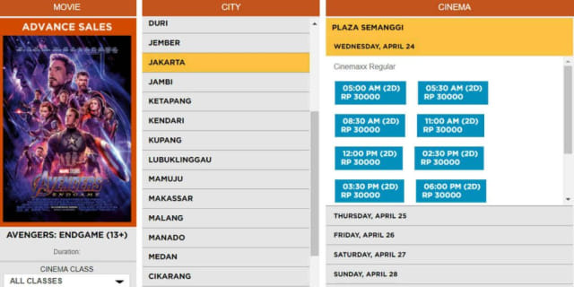 Jadwal Tayang Avengers Endgame Bioskop Ini Buka Jam 5 Pagi Kumparan 