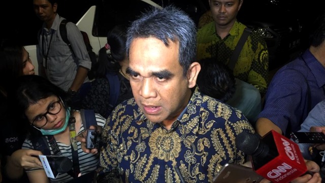 Sekjen Gerindra, Ahmad Muzani hadiri pertemuan tim BPN bersama petinggi partai koalisi, di Kertanegara, Jakarta. Foto: Andesta Herli Wijaya/kumparan