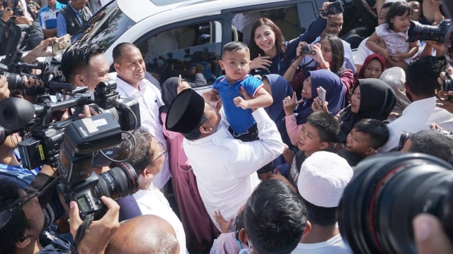 Capres nomor urut 02, Prabowo Subianto di TPS