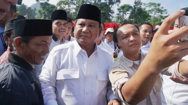 Capres nomor urut 02, Prabowo Subianto di TPS