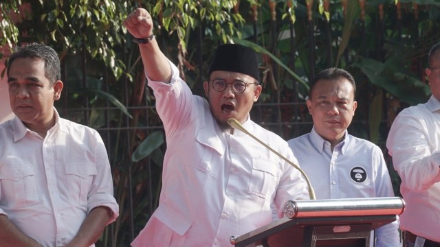Koordinator juru bicara BPN, Dahnil Anzhar Simanjuntak saat mengimbau para relawan