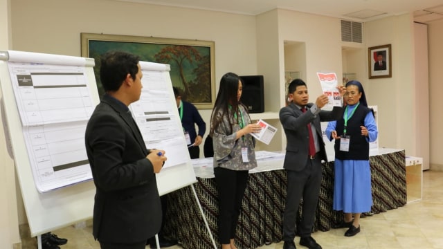 Penghitungan suara di TPS Vatikan