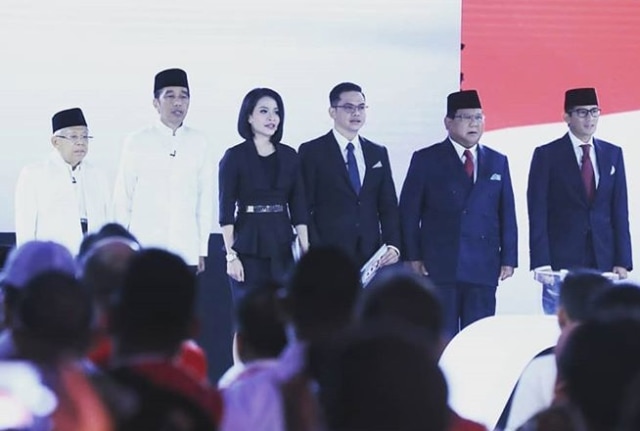 Para calon pemimpin Bangsa Indonesia untuk periode 2019-2024 | Photo by @kpu_ri on Instagram