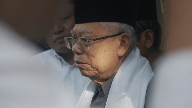 Ma'ruf Amin di kediamannya Jalan Situbondo, Jakarta, Kamis (18/4/2019). Foto: Irfan Adi Saputra/kumparan