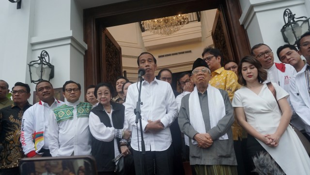 Pertemuan Koalisi Jokowi-Maruf di Plataran Menteng Foto: Fanny Kusumawardhani/kumparan