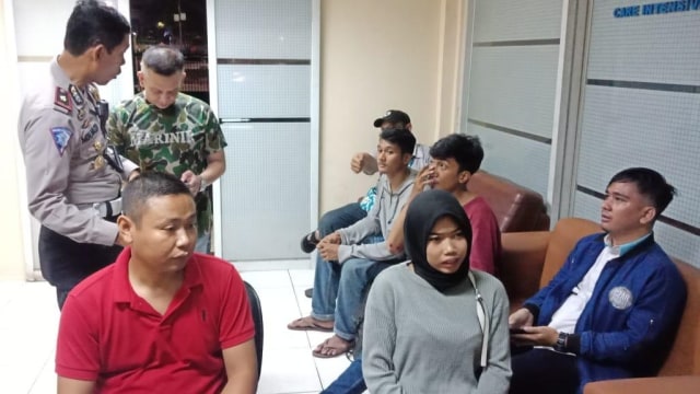 Sejumlah korban tabrak lari di kantor polisi.