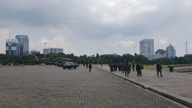 Suasana di Monas pada Jumat (19/4). Foto: Efira Tamara Thenu/kumparan