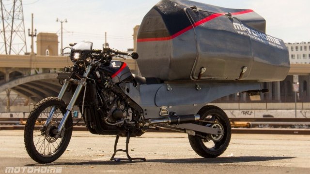 Motohome, sepeda motor yang memiliki kamar layaknya rumah. Foto: advpulse.com