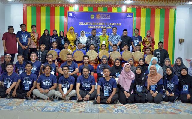 Mahasiswa UTM saat dijamu Wali Kota Banda Aceh. Foto: Humas Banda Aceh