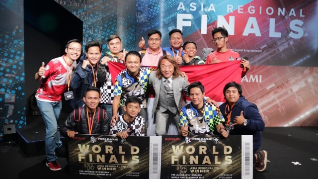 Wakil Indonesia juarai PES League Asia 2019 di Tokyo, Jepang. Foto: IeSPA/Twitter