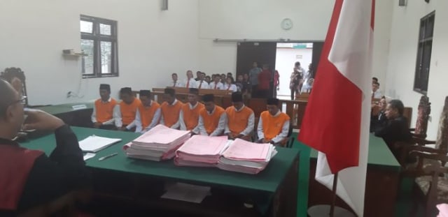 8 Terdakwa Pembakaran Maling di Tlogosari Divonis 3 Tahun Penjara