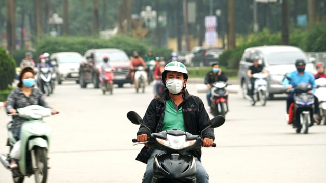 KONTEN SPESIAL, Polusi Udara Jakarta, Ilustrasi Pakai Masker