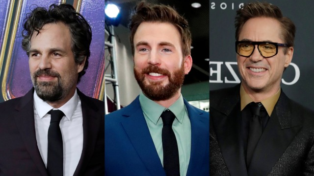 Mark Ruffalo, Chris Evans, Rober Downey Jr, para pemain 'Avengers' Foto: REUTERS/Mark Anzuoni/Monica Almeida
