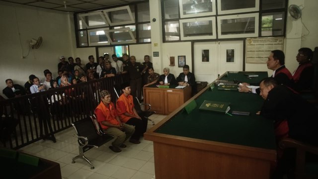 Sidang pembacaan vonis di Pengadilan Negeri Klas 1 A Palembang (foto: abp/Urban Id)