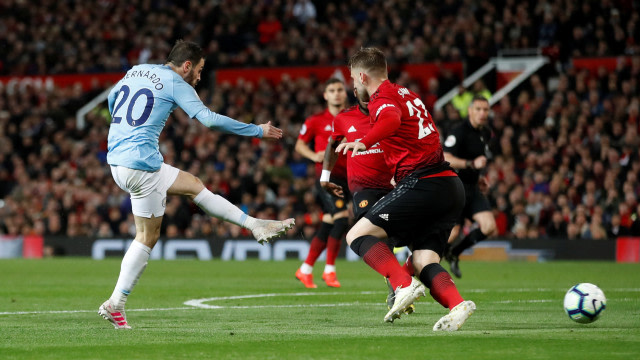 Laga Manchester United vs Manchester City. Foto: Reuters/Carl Recine