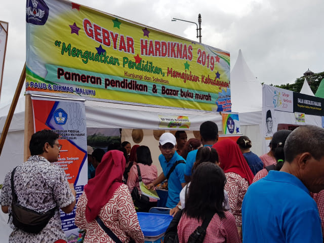 Salah satu stand pameran di Gebyar Hardiknas (225/4). Dok: Lentera Maluku