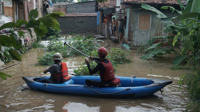 Banjir di Kalibata dampak naiknya air di Bendung Katulampa