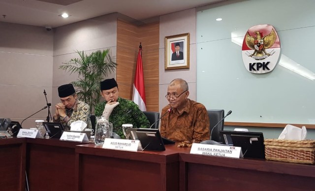 Suasana pertemuan dan diskusi antara pimpinan KPK dengan Wali Kota Bogor Bima Arya. Foto: Dok. Humas KPK