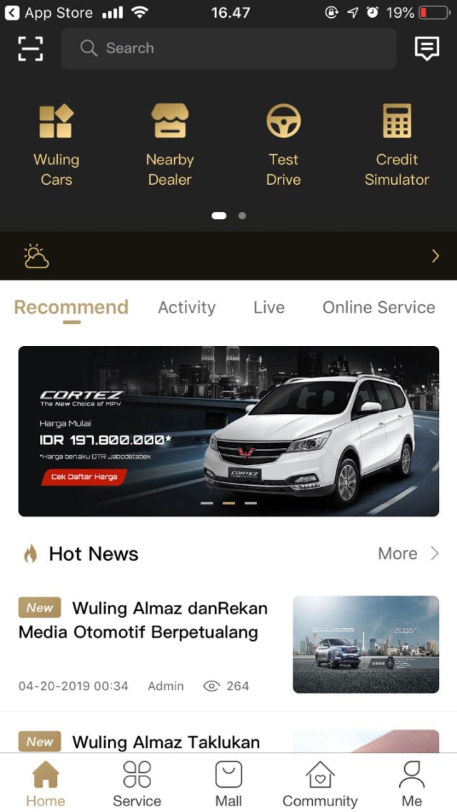 Peluncuran aplikasi MyWuling+