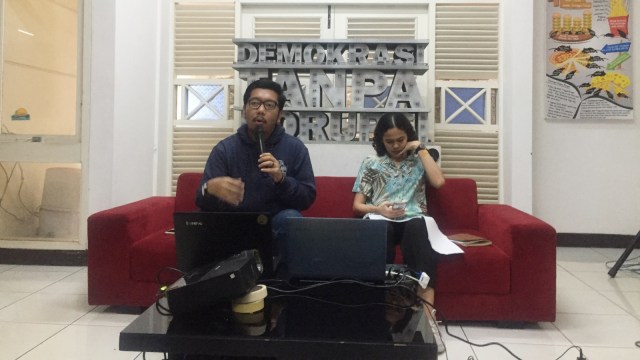 Diskusi ICW ‘Catatan Pemantauan Perkara Korupsi yang Divonis Oleh Pengadilan’. Foto: Ferry Fadhlurrahman/kumparan
