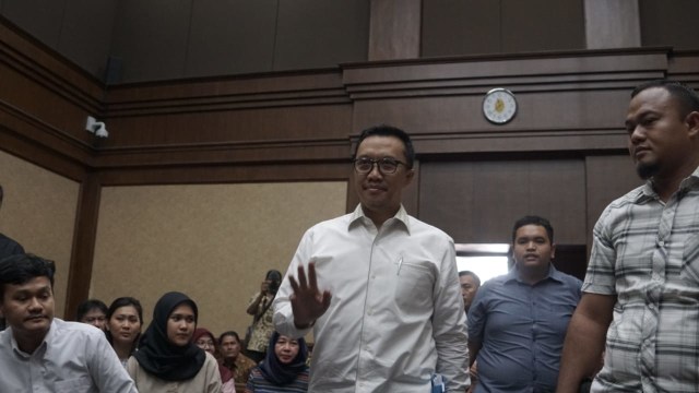 Menpora Imam Nahrawi jadi saksi sidang dugaan suap KONI dengan terdakwa Sekjen KONI Ending Fuad dan Bendahara KONI Johny di Pengadilan Tipikor Jakarta. Foto: Helmi Afandi Abdullah/kumparan