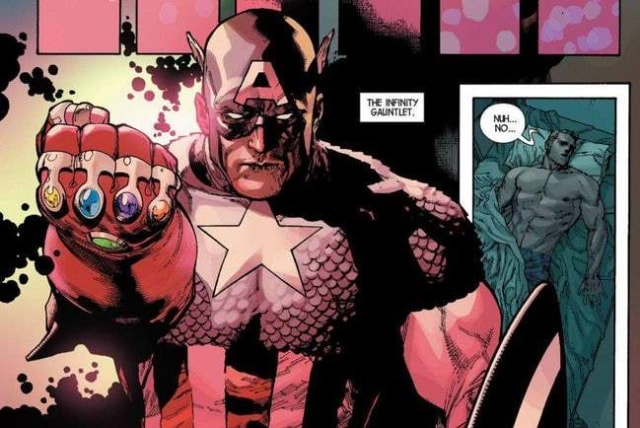 Captain America dengan Infinity Gauntlet (Foto: Marvel Comics)