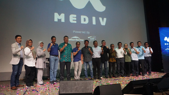 com-Grand Launching Mediv, jajaran direksi Kimia Farma di peluncuran Mediv