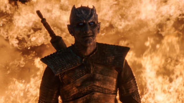Night King enggak mempan disembur api naga Foto: HBO