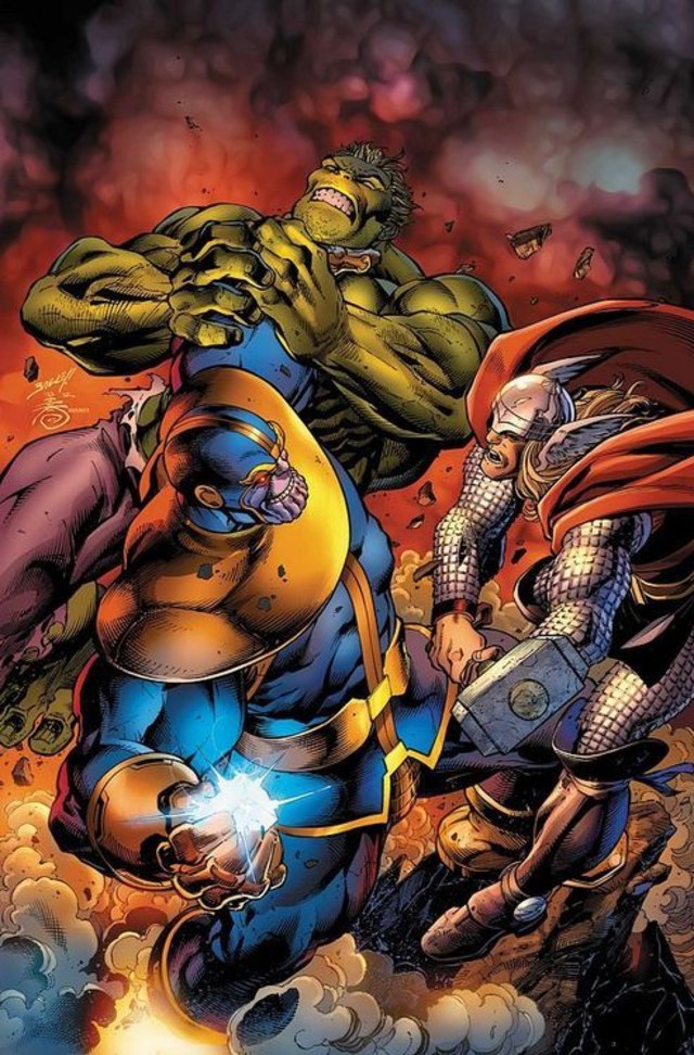 Thanos melawan Avengers (Foto: Marvel Comics)