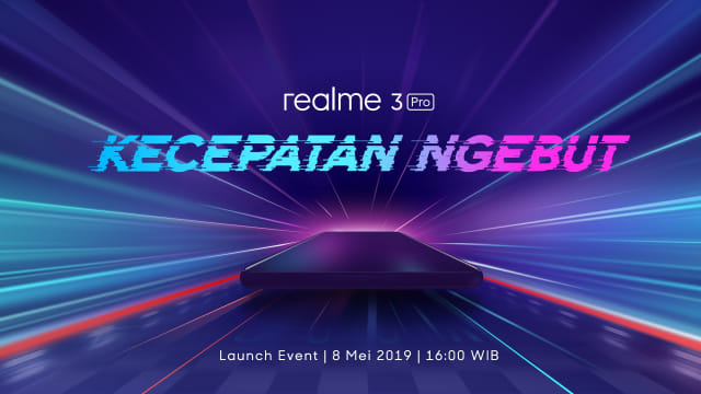 Smartphone Realme 3 Pro akan dirilis pada 8 Mei 2019. Foto: Realme Indonesia