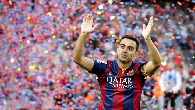 Legenda Barcelona dan Timnas Spanyol, Xavi Hernandez. Foto: REUTERS/Gustau Nacarino