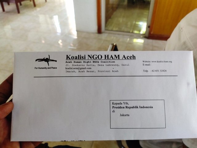 Surat yang dikirim ke Presiden Republik Indonesia